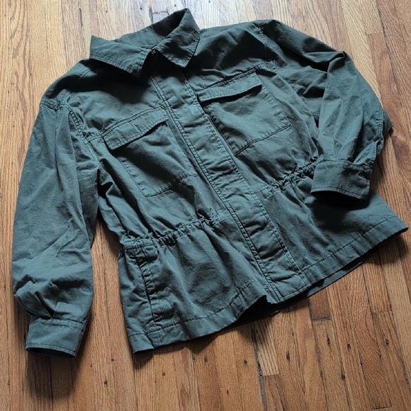 Old Navy Jackets & Blazers - Old Navy Khaki Green Zip-Up Utility Jacket